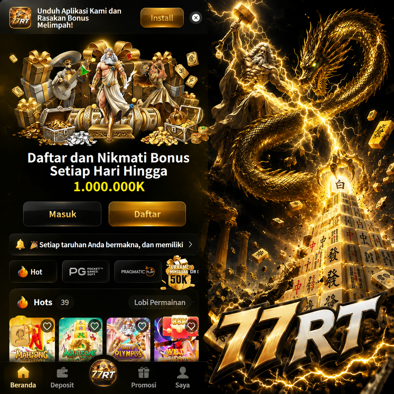 77RT - Slot Indonesia Jadi Pilihan untuk Menjelajahi Tema Slot Online Berbeda